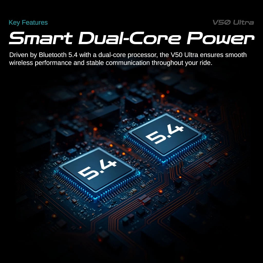 BLAISE V50 Ultra Motorcycle Helmet Intercom Bluetooth