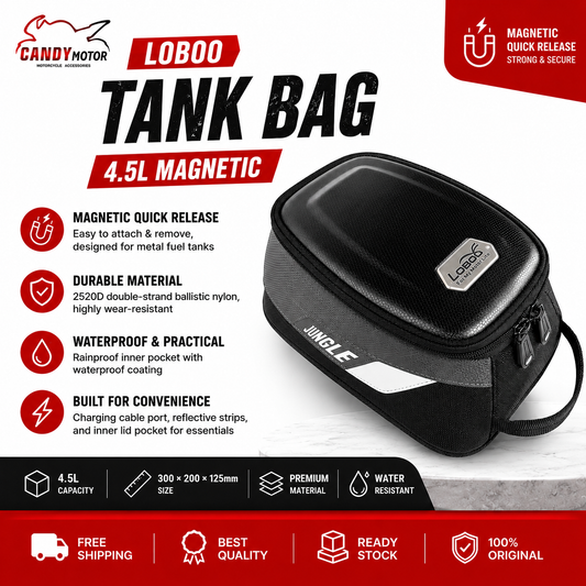 LOBOO Tank Bag – 4.5L MAGNETIC