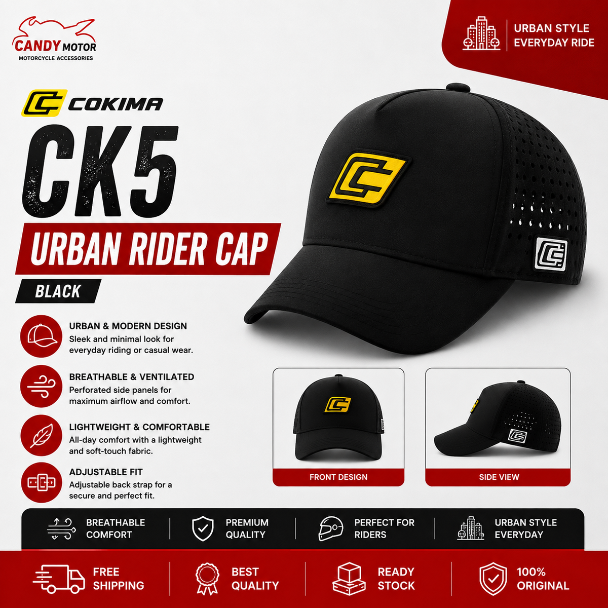 COKIMA CK5 Urban Rider Cap