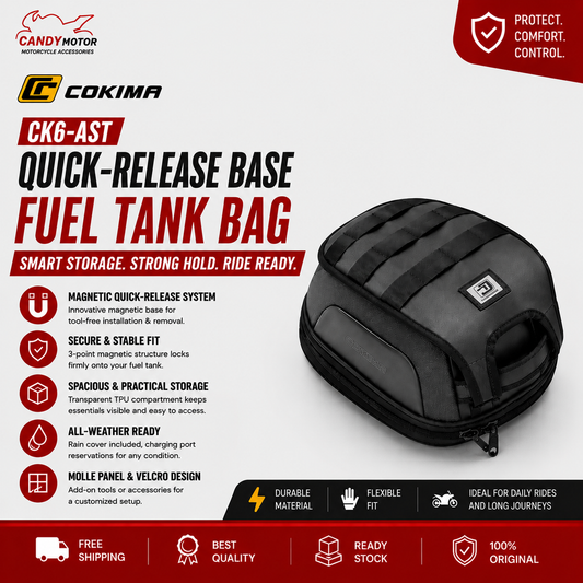 COKIMA CK6-AST Quick-Release Base Fuel Tank Bag