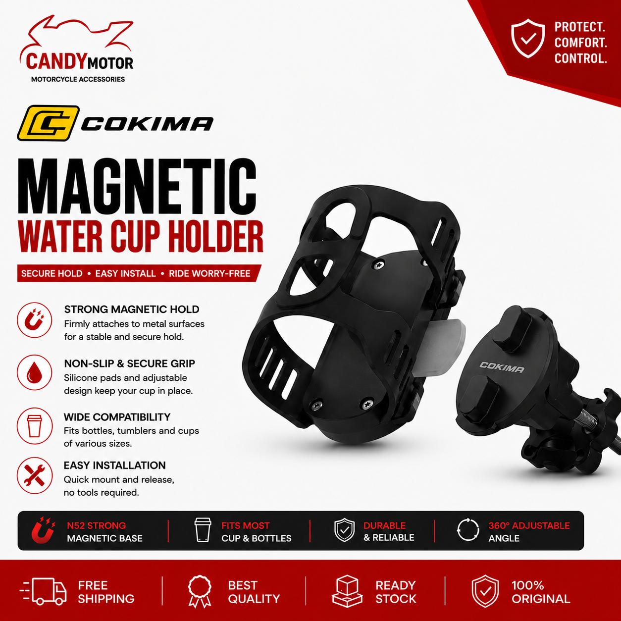 COKIMA CK8-MAG01 Magnetic Water Bottle Holder