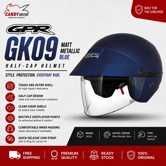 GPR GK09 Matt Metallic Blue