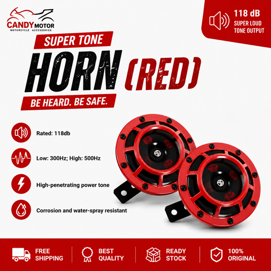 Hella Super Tone Horn (Red)