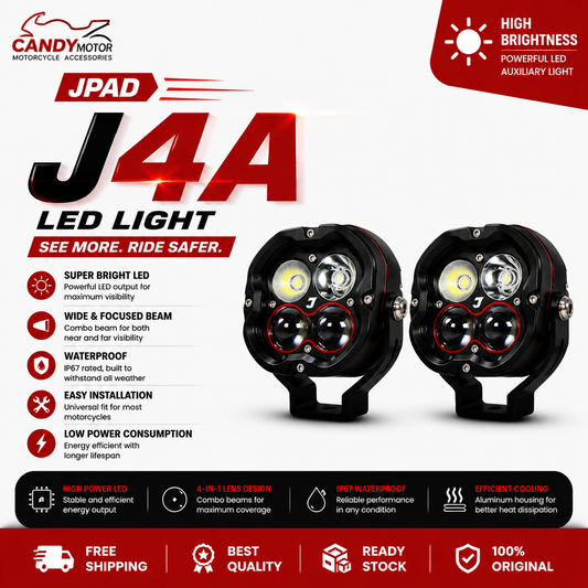 JPAD LED Light-J4A Universal Motorcycle Spotlight