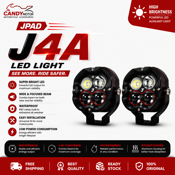 JPAD LED Light-J4A Universal Motorcycle Spotlight