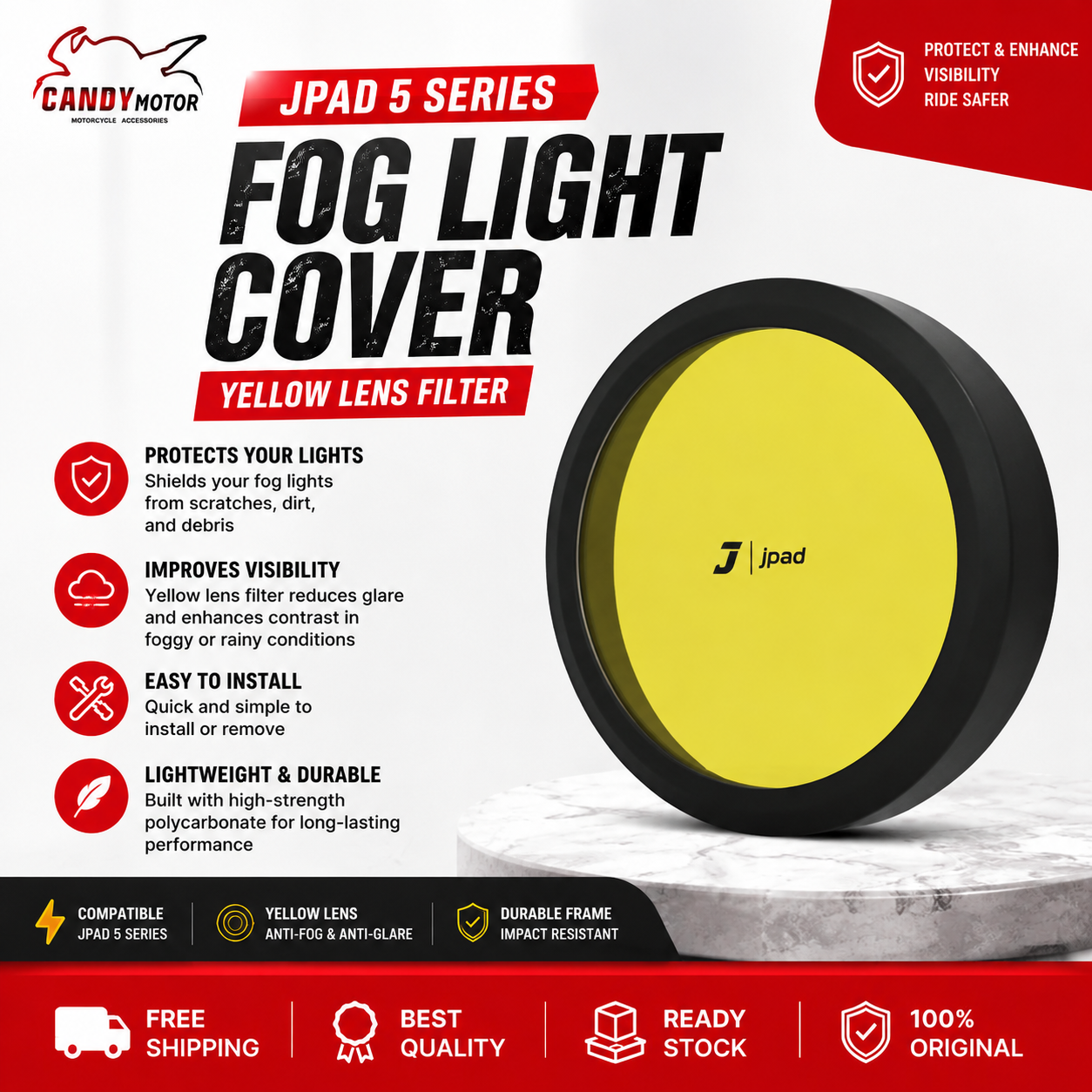 Jpad 5 Series Fog Light Cover