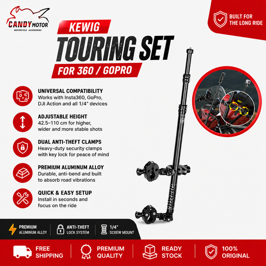 Kewig Motorcycle Touring Set – for 360 / GoPro