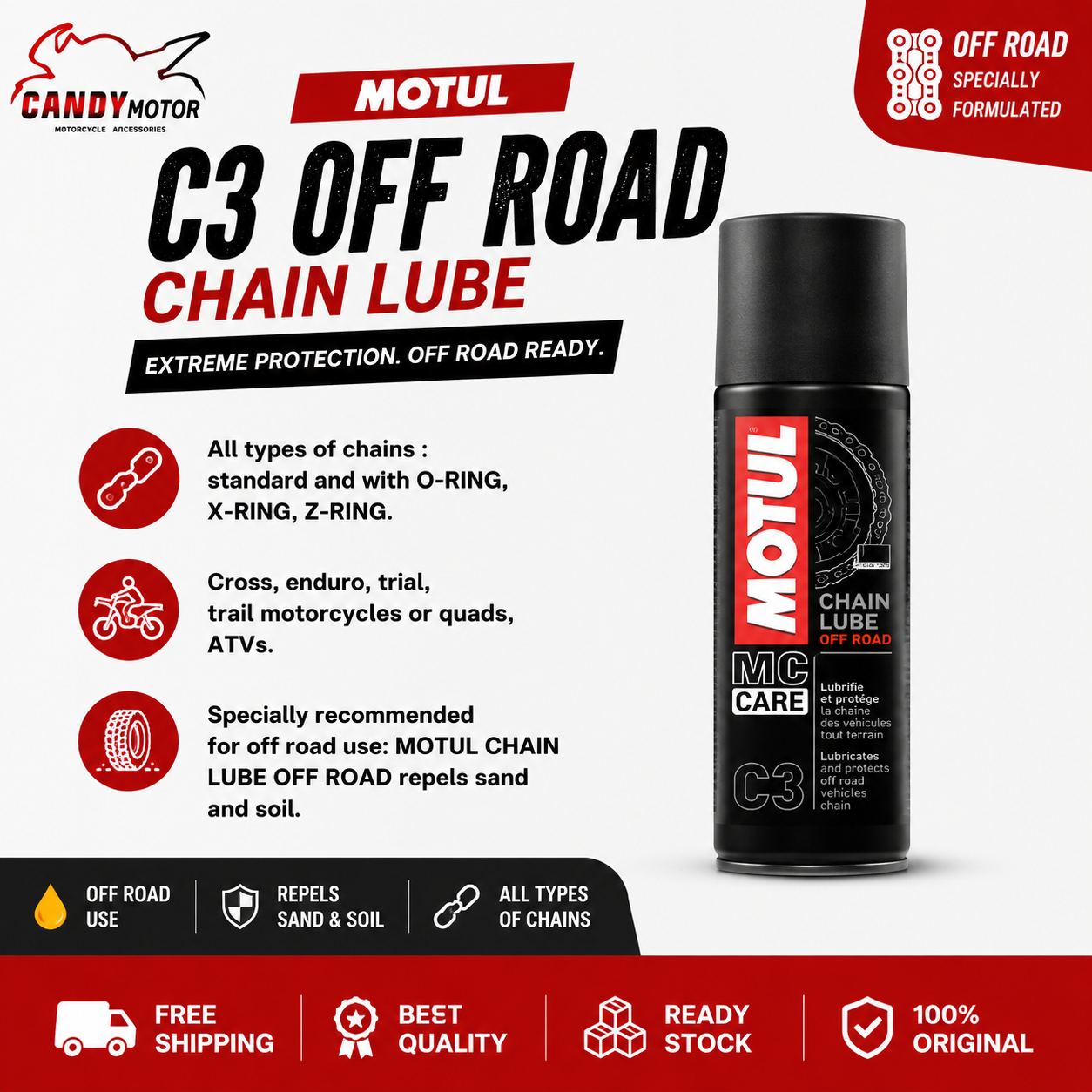 MOTUL C3 OFF ROAD CHAIN LUBE