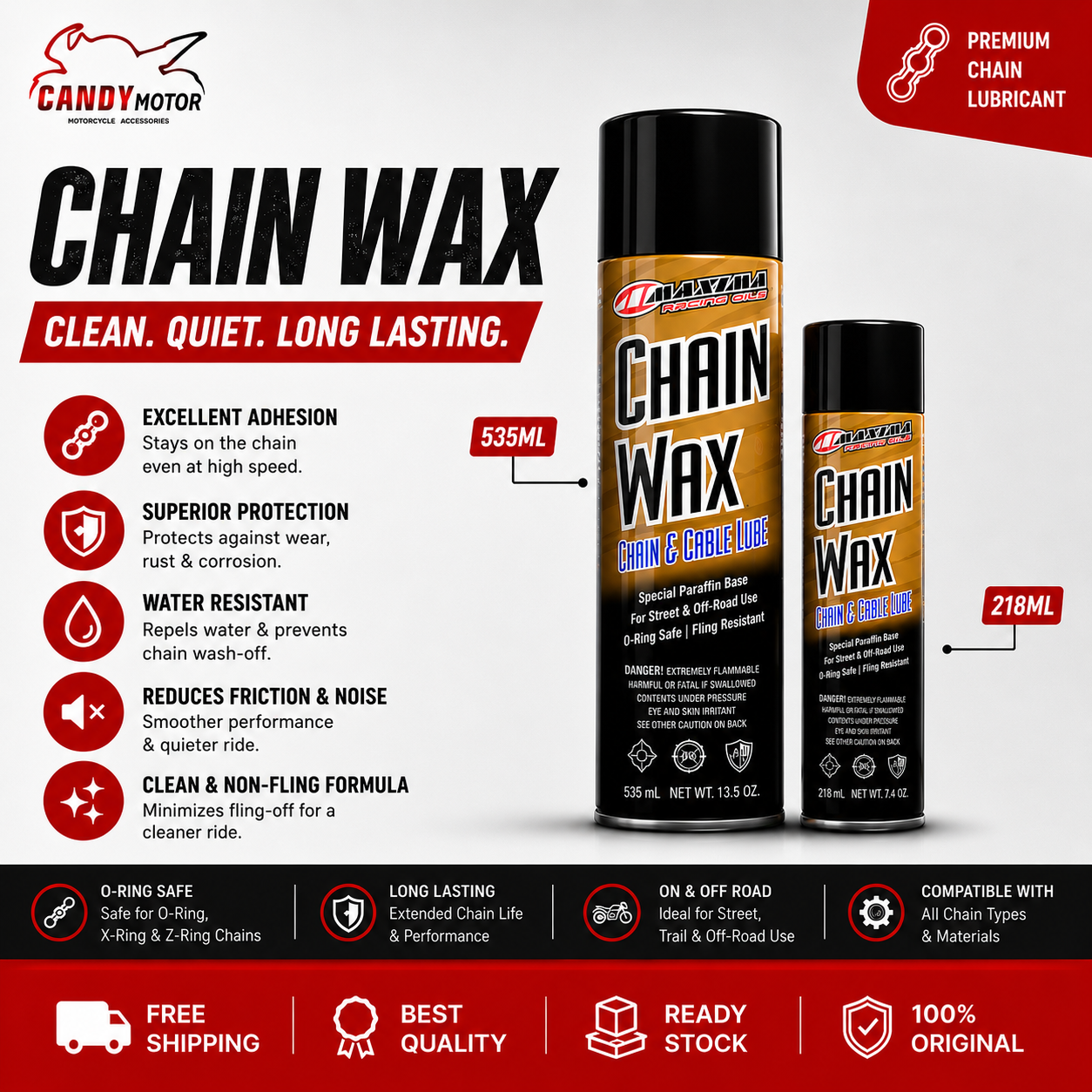Maxima Chain Wax 535ML & 218ML