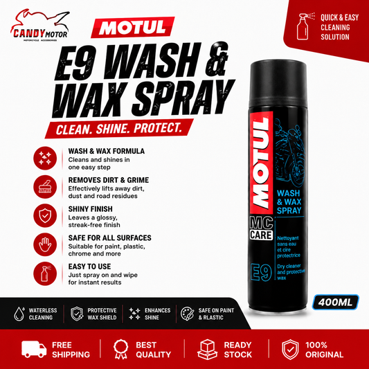 Motul E9 Wash & Wax Spray (400ML)