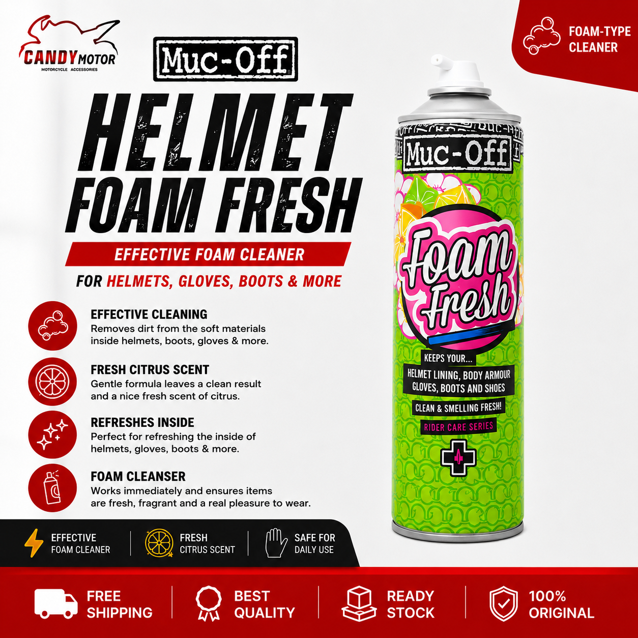 Muc-Off Helmet Foam Fresh