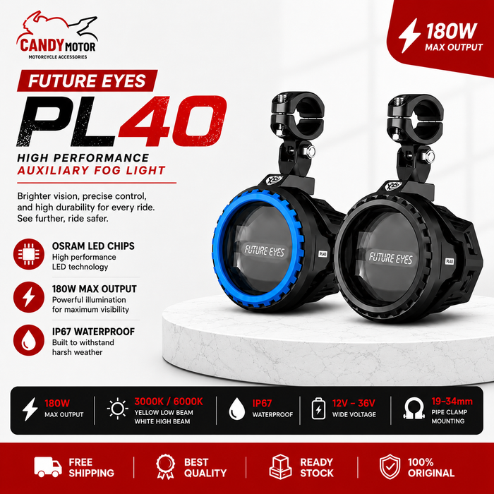 PL40-black/blue Future Eyes Fog Light