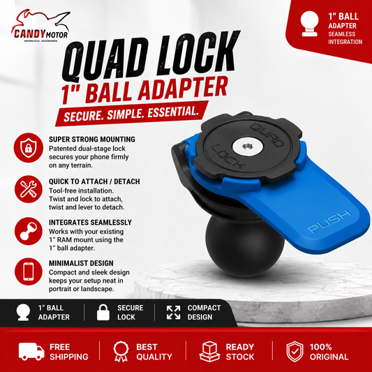 Quad Loack 1" Ball Adapter