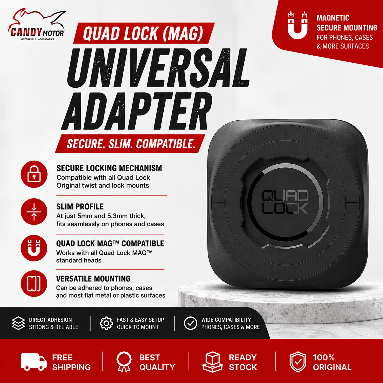 Quad Lock (Mag) Universal Adapter