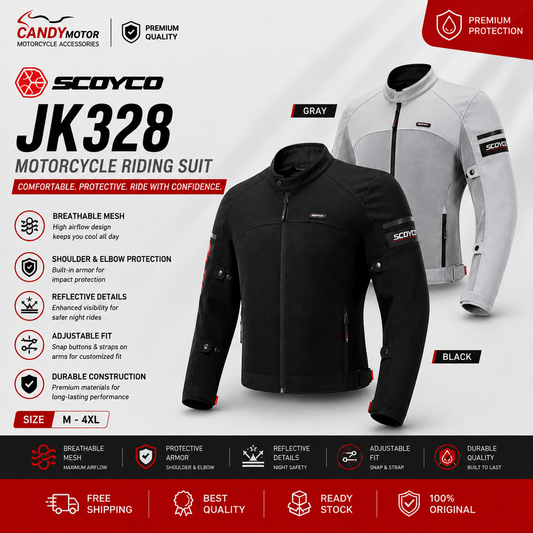 SCOYCO Motorcycle Jacket Motorcycle Riding Suit- JK328