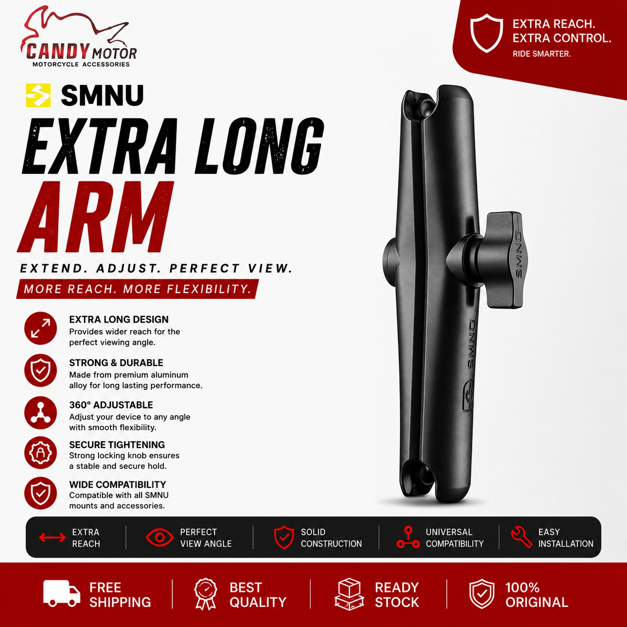 SMNU Extra Long Arm