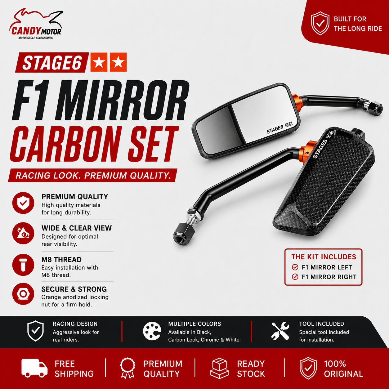 Stage6 F1 Mirror Set Left & Right