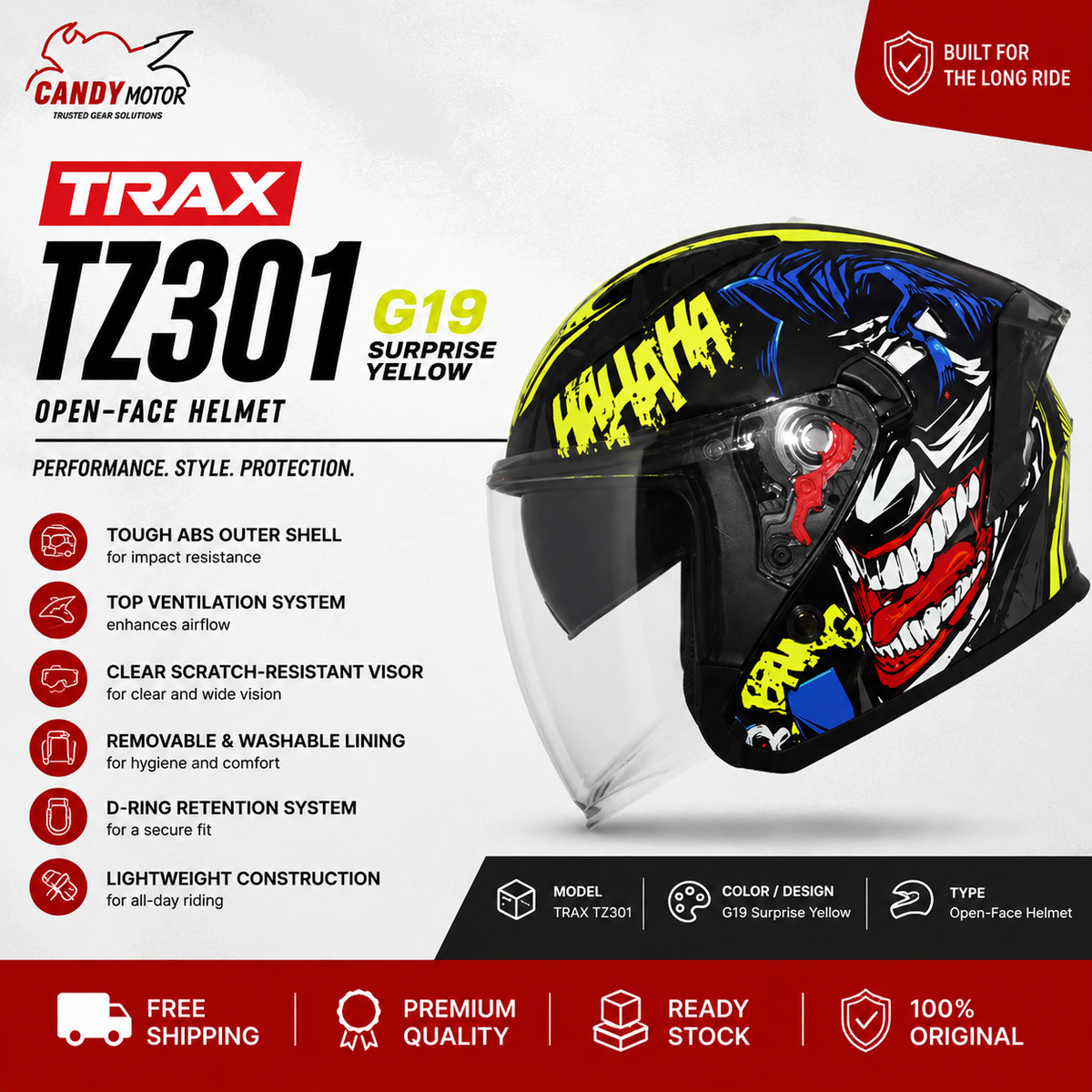 TRAX TZ301 G19 Surprise Yellow