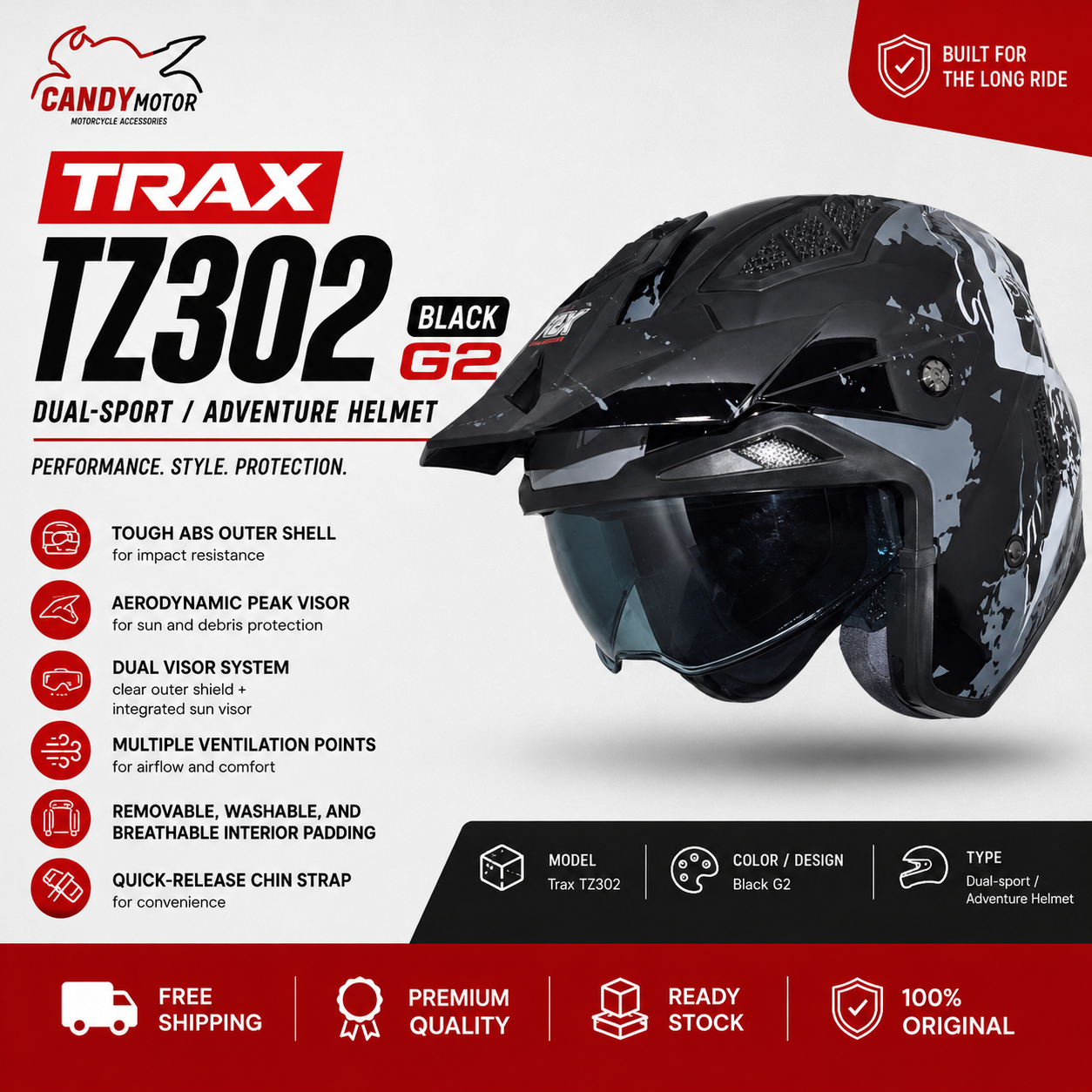 TRAX TZ302 Black G2