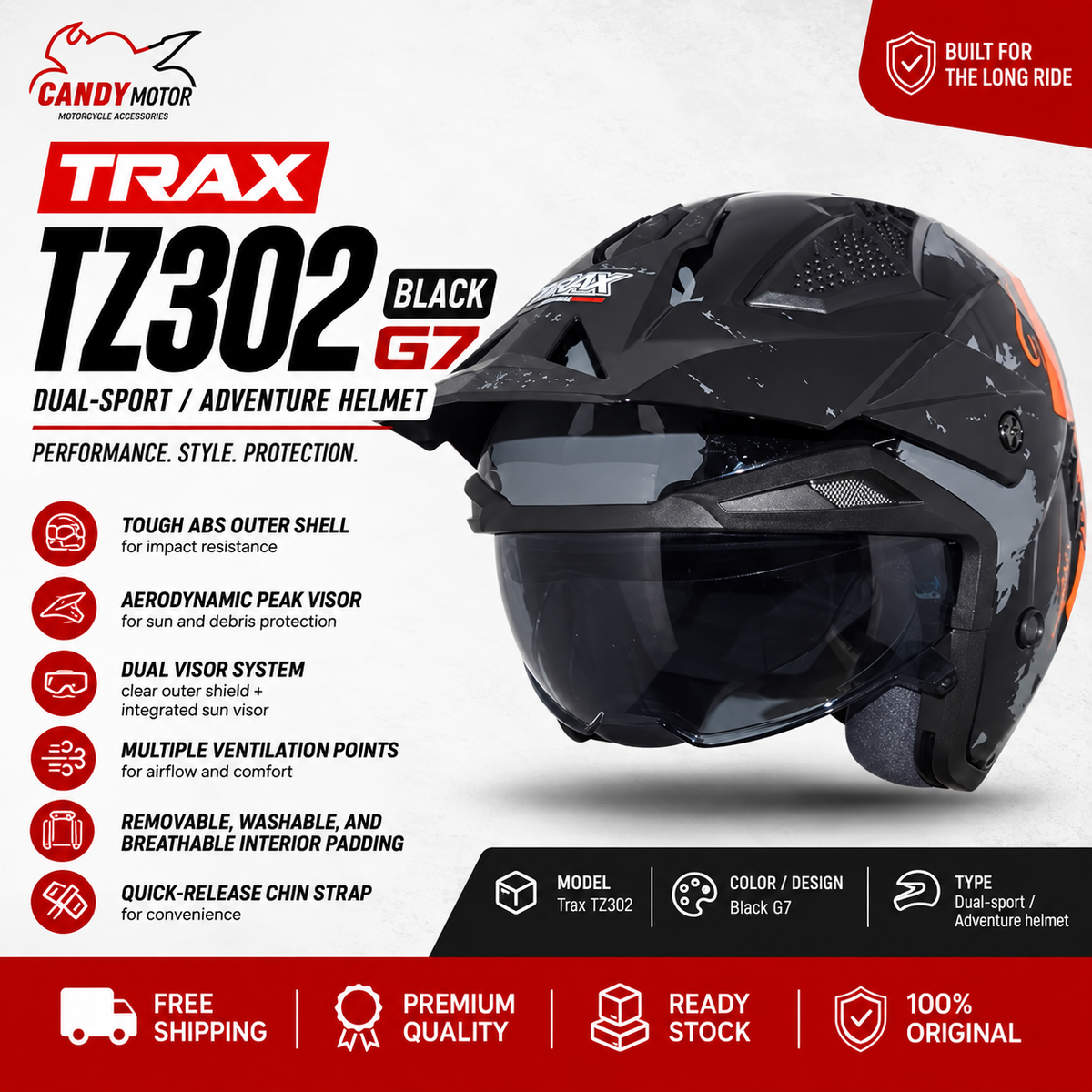 Trax TZ302 Black G7