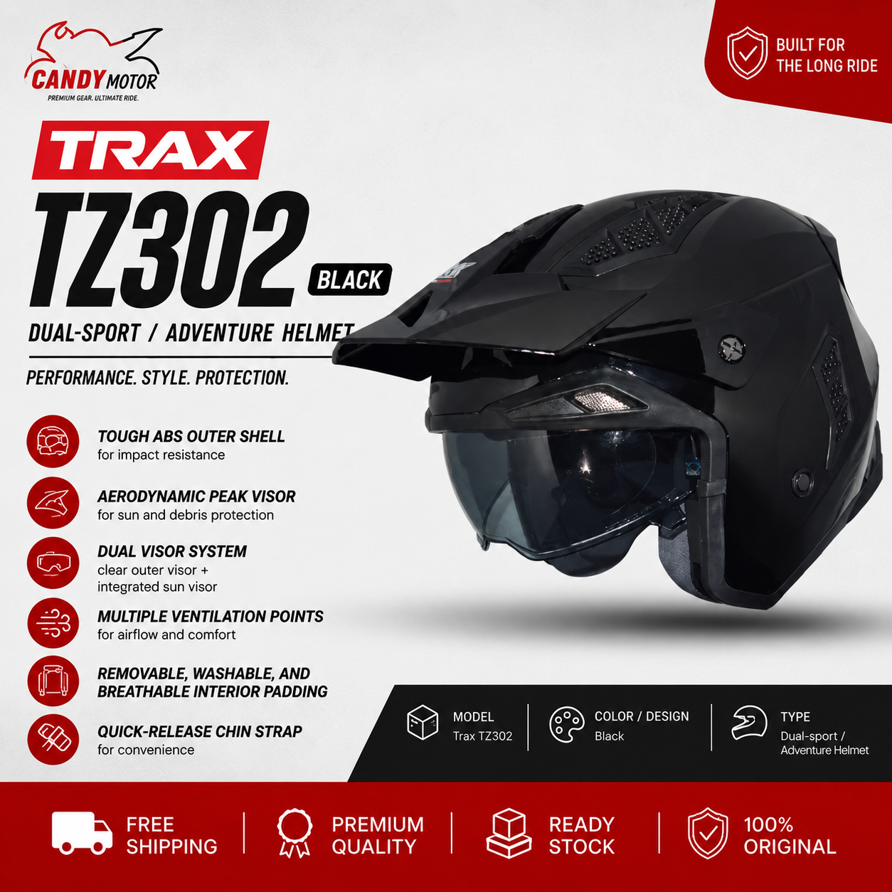 Trax TZ302 Black