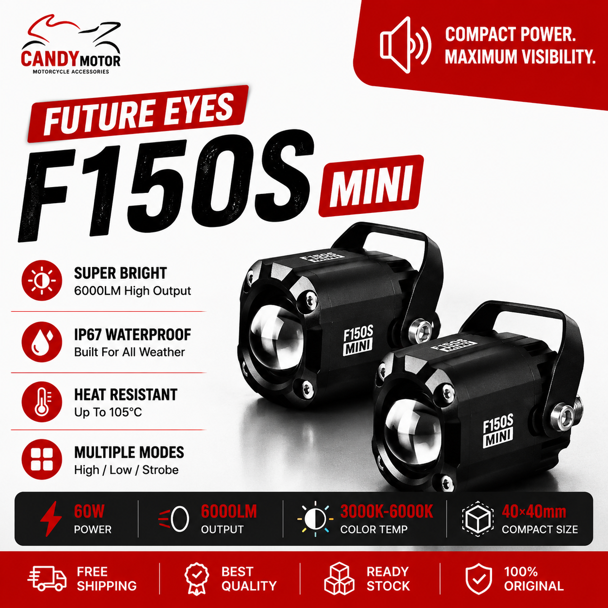 F150S MINI Future Eye Fog Light