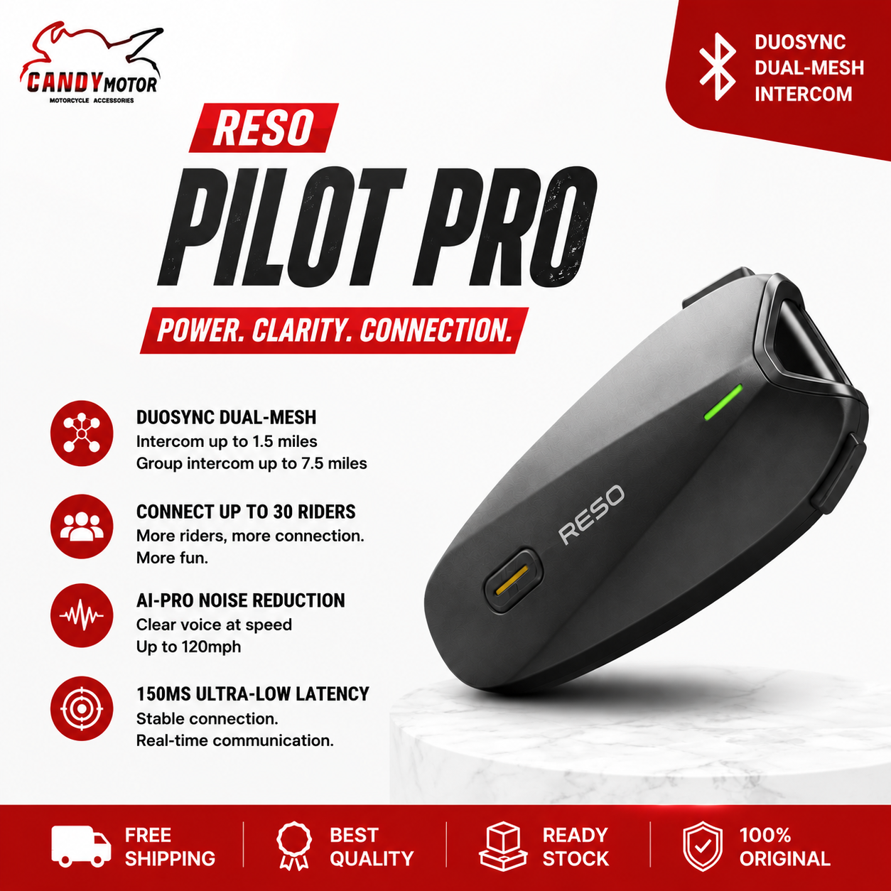 Reso Pilot Pro Bluetooth Mesh Intercome