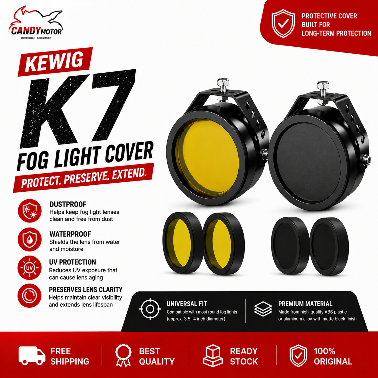 KEWIG K7 Fog Light Cover