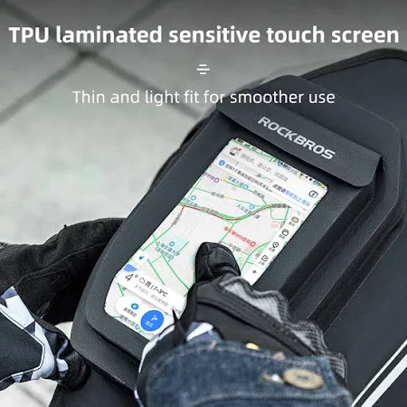 ROCKBROS Magnetic Motorcycle Tank Bag Waterproof Touchscreen Phone Pouch Chest Shoulder Bag